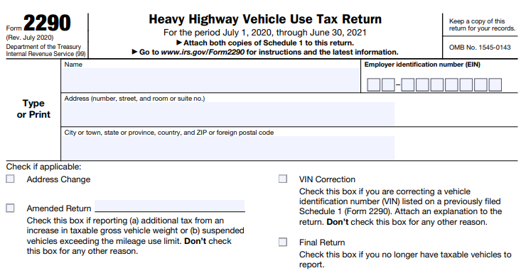 form 2290