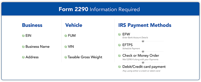 form 2290 information